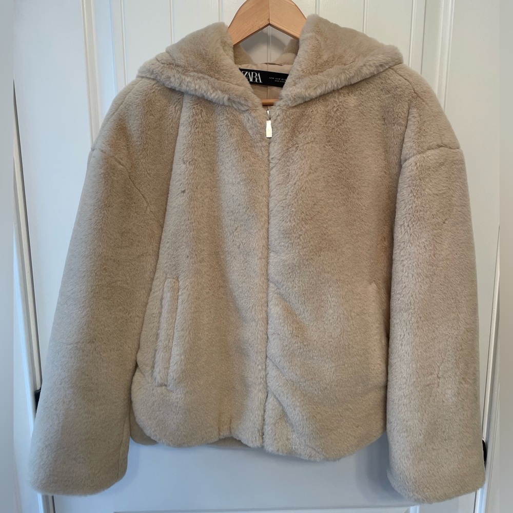 Zara Limited Edition Faux Fur Coat / Jacket